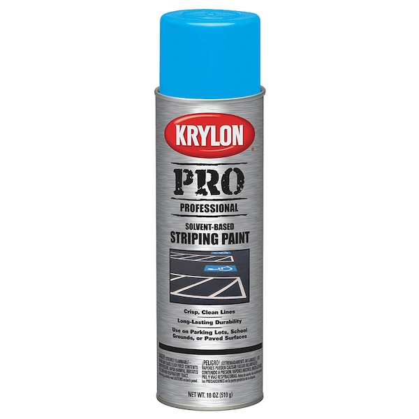 Krylon 18 Oz Handicap Blue Professional Solvent Based Striping Paint K05912000